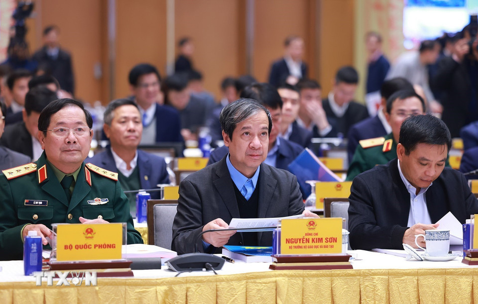 Các đại biểu tham dự Phiên họp tổng kết hoạt động của Ủy ban và Đề án 06. (Ảnh: Dương Giang/TTXVN)