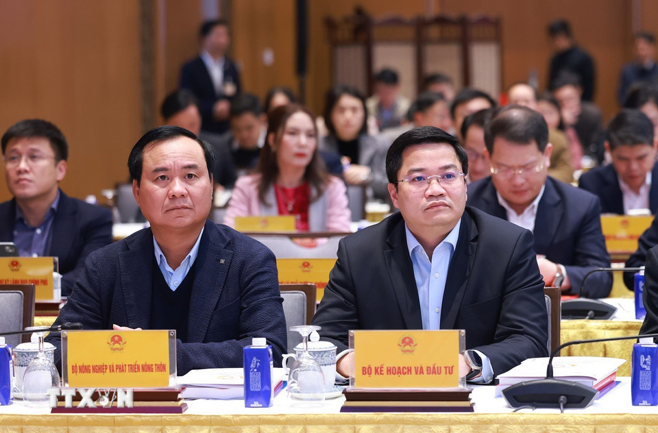 Các đại biểu tham dự Phiên họp tổng kết hoạt động của Ủy ban và Đề án 06. (Ảnh: Dương Giang/TTXVN)