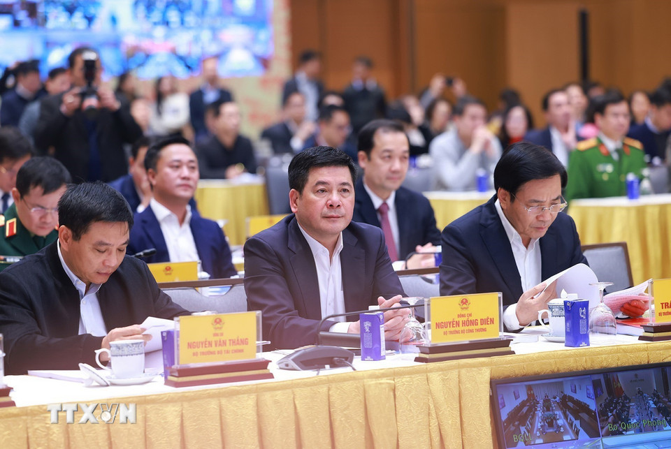 Các đại biểu tham dự Phiên họp tổng kết hoạt động của Ủy ban và Đề án 06. (Ảnh: Dương Giang/TTXVN)