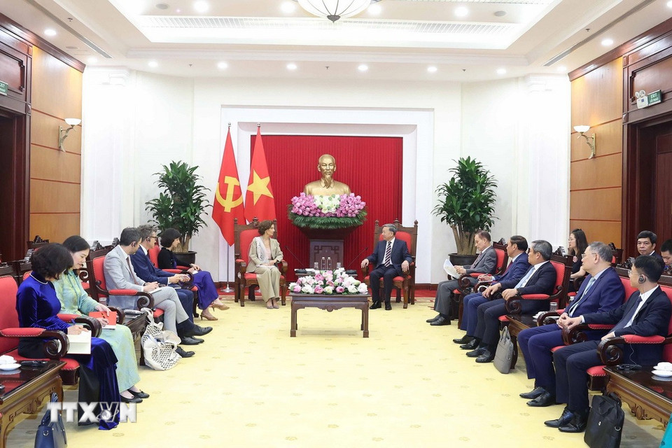 Quang cảnh buổi tiếp. (Ảnh: Thống Nhất/TTXVN)