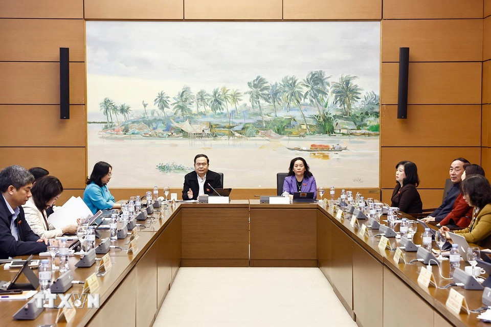 Chủ tịch Quốc hội Trần Thanh Mẫn phát biểu. (Ảnh: Doãn Tấn/TTXVN)