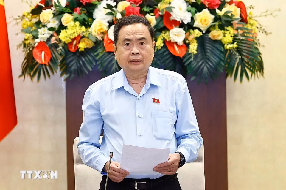 Ủy ban Thường vụ Quốc hội sẽ cho ý kiến về việc tiếp thu, giải trình, chỉnh lý 28/31 dự thảo luật, nghị quyết đã được thảo luận tại đợt 1 của Kỳ họp thứ 9, Quốc hội khóa XV, dự kiến trình Quốc hội thông qua tại đợt 2. (Ảnh: Doãn Tấn/TTXVN)