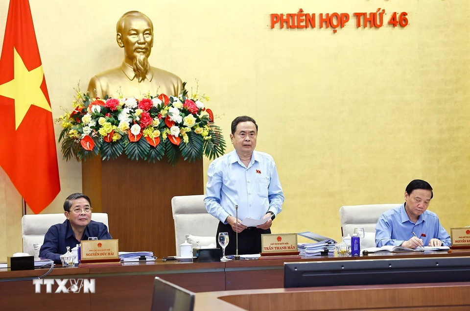 Tại Phiên họp này, Ủy ban Thường vụ Quốc hội sẽ xem xét, cho ý kiến và quyết định nhiều nội dung. (Ảnh: Doãn Tấn/TTXVN)