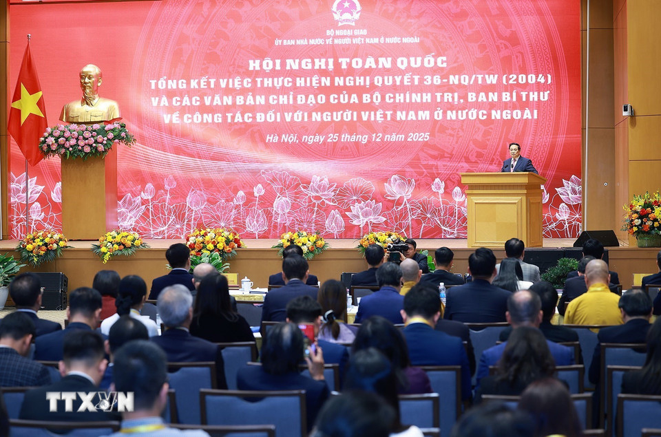 Thủ tướng Phạm Minh Chính phát biểu. (Ảnh: Dương Giang/TTXVN)