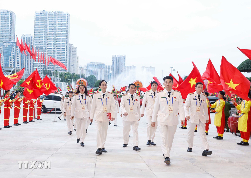 Các đại biểu đến dự Đại hội. (Ảnh: Thống Nhất/TTXVN)