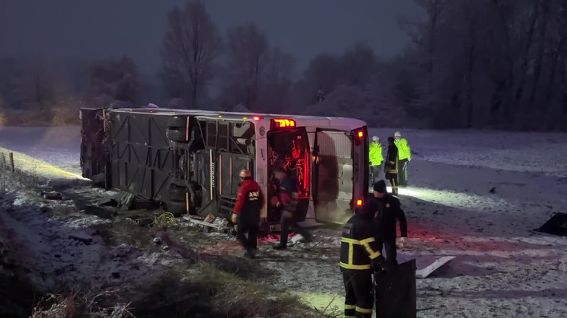 Hiện trường vụ tai nạn. (Nguồn: ankahaber)