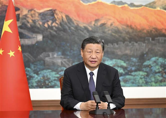 Chủ tịch Trung Quốc Tập Cận Bình. (Ảnh: THX/TTXVN)