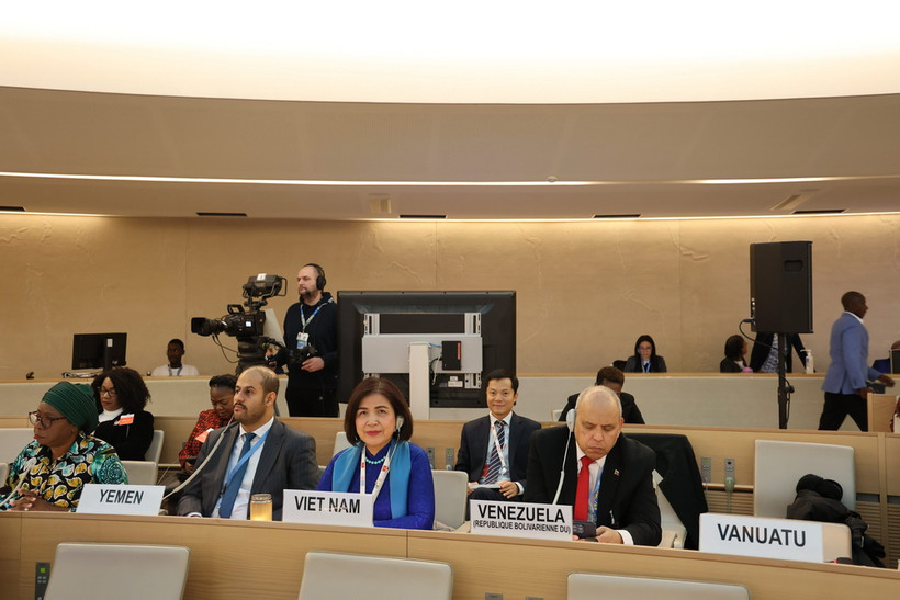 Đại sứ Lê Thị Tuyết Mai, Trưởng Phái đoàn Thường trực Việt Nam bên cạnh Liên hợp quốc, Tổ chức Thương mại Thế giới và các tổ chức quốc tế khác tại Geneva. (Ảnh: TTXVN)