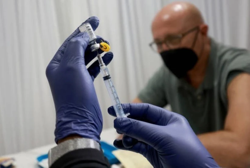 Vaccine phòng bệnh đậu mùa khỉ. (Ảnh: Getty Images/TTXVN)