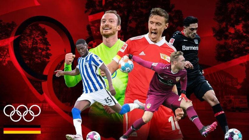 Các cầu thủ đội tuyển Olympic Đức. (Nguồn: bundesliga.com)