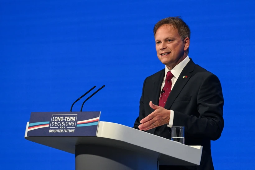 Bộ trưởng Quốc phòng Anh Grant Shapps. (Ảnh: AFP/TTXVN)