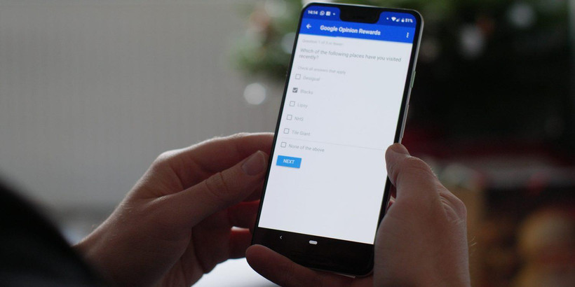 Ứng dụng thăm dò ý kiến Opinion Rewards. (Nguồn: 9to5google.com)