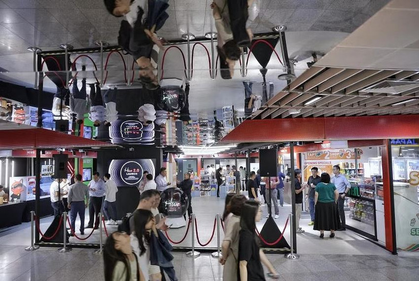 Trung tâm Đổi mới Bán lẻ Công nghệ cao Hive 2.0 tại Esplanade Xchange. (Nguồn: Straits times)
