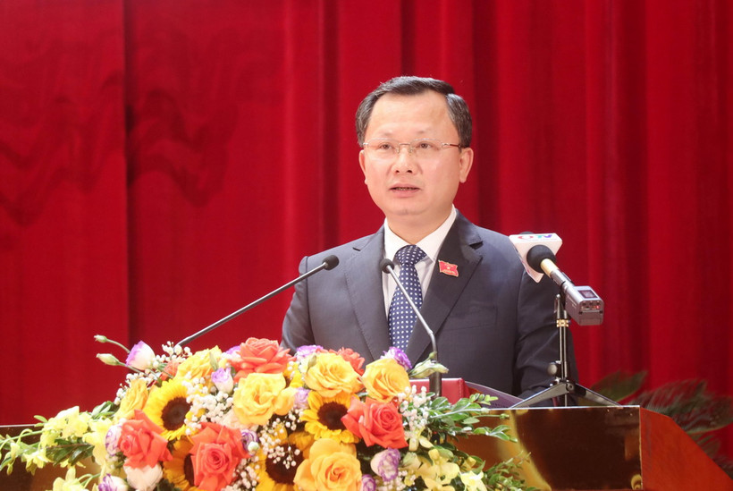Ông Cao Tường Huy phát biểu. (Ảnh: Văn Đức/TTXVN)