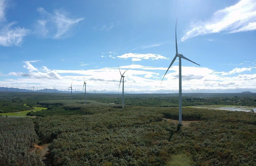 Một dự án điện gió. (Ảnh: Vũ Sinh/TTXVN)