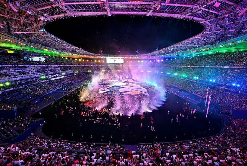 Quang cảnh tại Lễ bế mạc Olympic Paris 2024. (Ảnh: THX/TTXVN)
