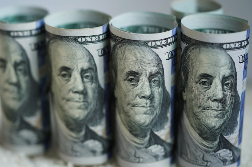 Đồng USD tại Washington, DC, Mỹ. (Ảnh: THX/TTXVN)