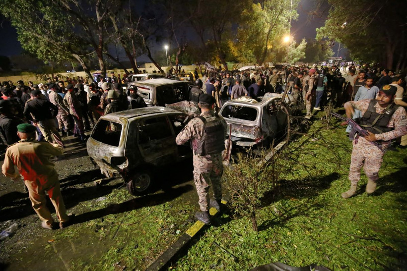 Hiện trường một vụ tấn công ở Pakistan. (Ảnh minh họa. THX/TTXVN)