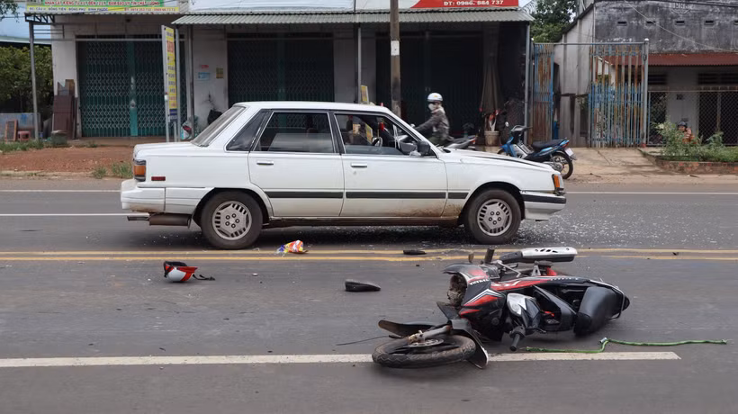 Hiện trường vụ tai nạn. (Ảnh: Đậu Tất Thành/TTXVN)