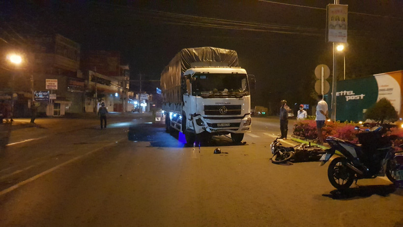 Hiện trường vụ tai nạn. (Ảnh: Đậu Tất Thành/TTXVN)