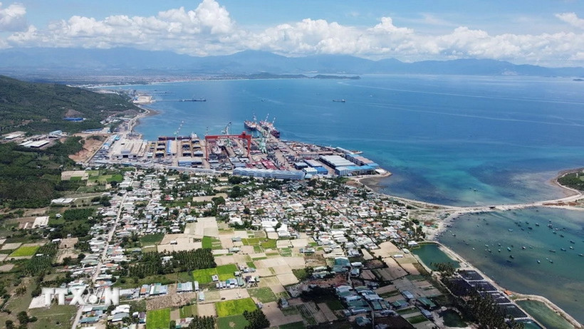 Khu Kinh tế Vân Phong có diện tích khoảng 150.000ha ở huyện Vạn Ninh và thị xã Ninh Hòa, tỉnh Khánh Hòa. (Ảnh: Huy Hùng/TTXVN)