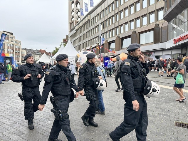 Cảnh sát Đức. (Ảnh: Anh Ngọc/TTXVN)