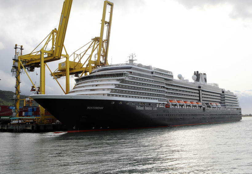Tàu Westerdam. (Ảnh: Trần Lê Lâm/TTXVN)