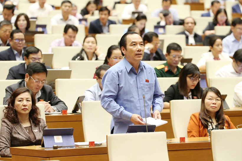 Đại biểu Quốc hội phát biểu. (Ảnh: Phương Hoa/TTXVN)