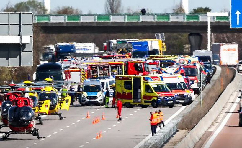 Hiện trường vụ tai nạn. (Nguồn: mdr)