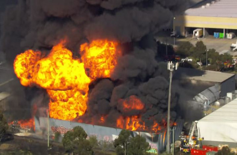 Hiện trường vụ nổ hóa chất. (Ảnh: ABC news)