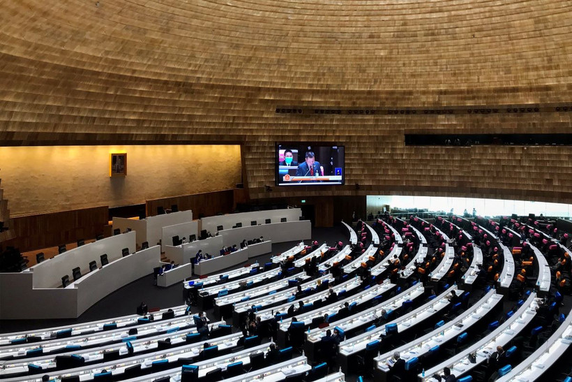Toàn cảnh một phiên họp Quốc hội Thái Lan ở Bangkok. (Ảnh: AFP/TTXVN)