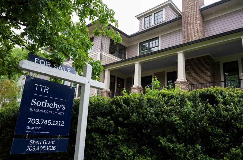 Một ngôi nhà được rao bán tại Virginia, Mỹ. (Ảnh: AFP/TTXVN)