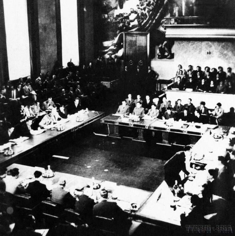 Hội nghị Geneva về Đông Dương tại Thụy Sĩ (1954). (Ảnh: Tư liệu TTXVN)