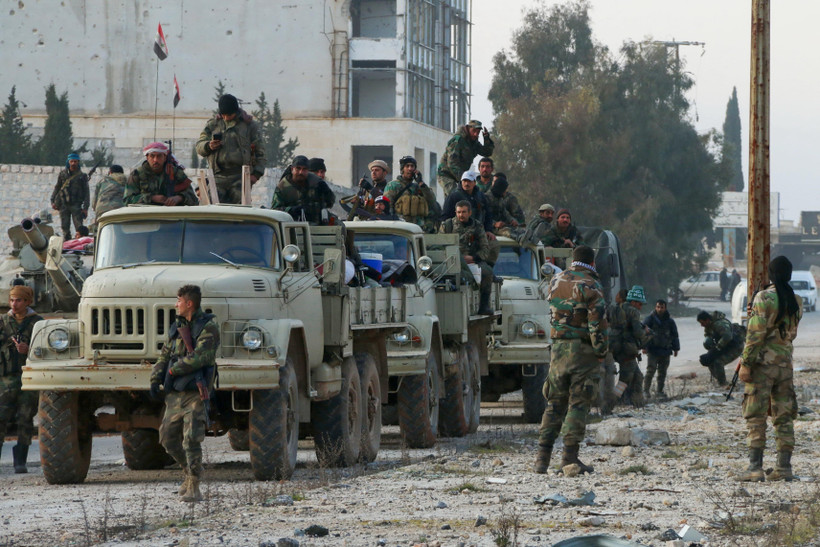 Binh sỹ quân đội Syria. (Ảnh: AFP/TTXVN)