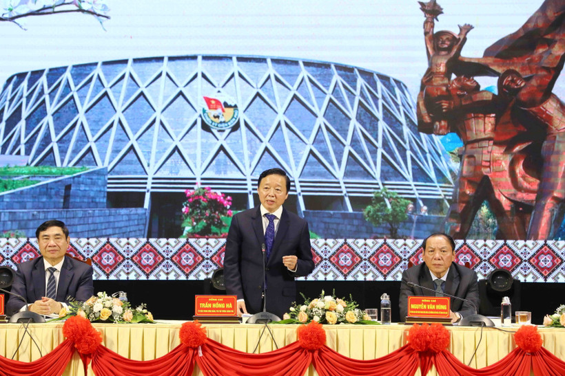 Phó Thủ tướng Trần Hồng Hà phát biểu tại Hội thảo. (Ảnh: Trung Kiên/TTXVN)