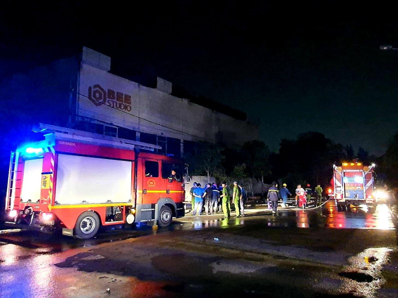 Hiện trường vụ cháy. (Ảnh: TTXVN phát)