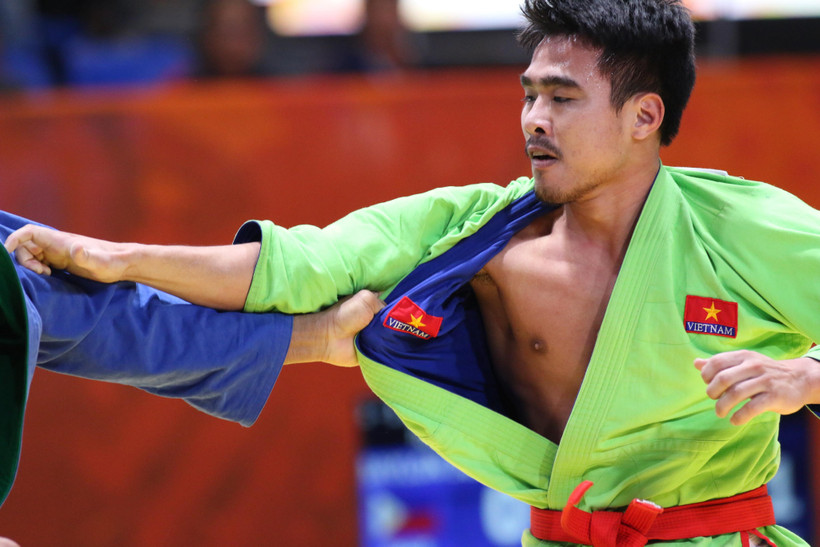 Bùi Minh Quân giành HCV SEA Games 30. (Ảnh: Vietnam+)