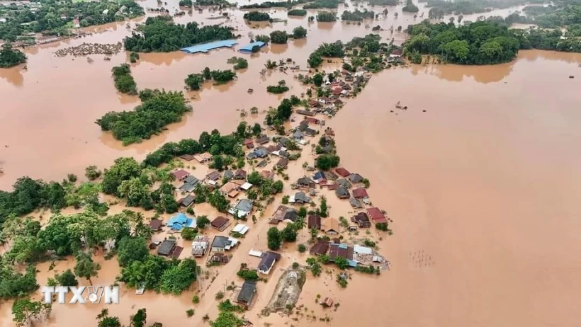 Thiên tai năm 2024 đã làm 514 người chết, mất tích, 2.207 người bị thương. Thiệt hại về kinh tế ước tính khoảng 88.748 tỷ đồng. (Ảnh: TTXVN)