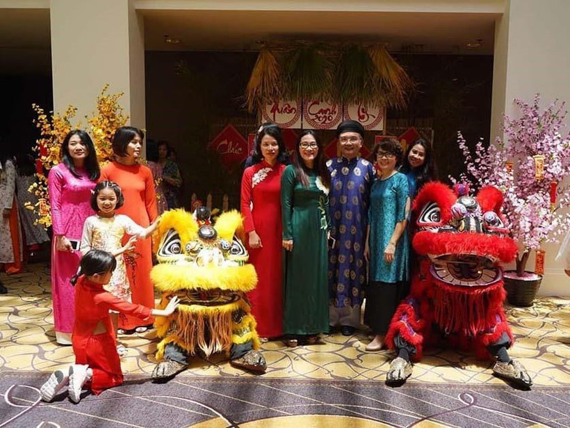 Cộng đồng Việt Nam tại Australia đón Tết Canh Tý 2020. (Ảnh: Nguyễn Minh/TTXVN)