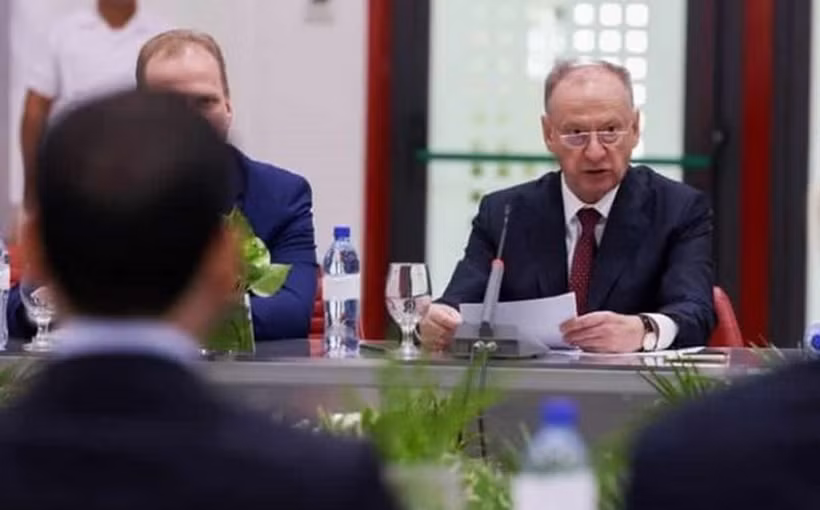 Thư ký Hội đồng An ninh Liên bang Nga Nikolai Patrushev tại thủ đô Managua. (Nguồn: El 19 Digital)