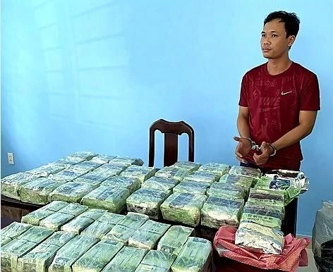 Tang vật của vụ án. (Ảnh: TTXVN phát)
