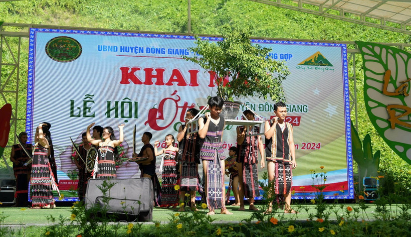 Lễ hội ớt A Riêu lần thứ I - năm 2024 tại Khu du lịch sinh thái Cổng Trời Đông Giang (huyện Đông Giang, tỉnh Quảng Nam). (Ảnh: TTXVN phát)