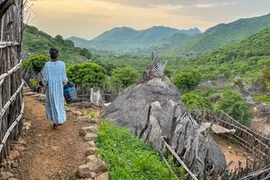 Làng Lohobohobo, nơi thầy cầu mưa Oture được cho là bị chôn sống do không hoàn thành nhiệm vụ. (Nguồn: Al Jazeera) 