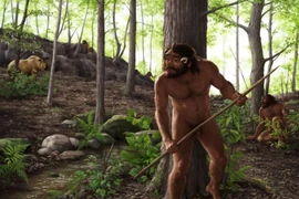 Hình ảnh minh họa về người cổ đại sống ở khu vực nay thuộc tỉnh Hồ Bắc, Trung Quốc. (Nguồn: CBS)