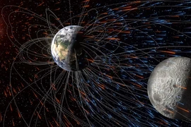 Nghiên cứu mới cho rằng Trái đất vẫn bị bão Mặt trời bào mòn bầu khí quyển, dù có lưới từ trường bảo vệ. (Nguồn: CNN)