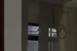 Khoảnh khắc bão Bualoi siêu mạnh đi ngang cửa sổ nhà dân ở Philippines