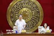 Chủ tịch Quốc hội Trần Thanh Mẫn phát biểu. (Ảnh: Doãn Tấn/TTXVN)