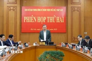 Tổng Bí thư Tô Lâm phát biểu tại phiên họp thứ hai của Ban Chỉ đạo Trung ương về hoàn thiện thể chế, pháp luật. (Ảnh: Thống Nhất/TTXVN)