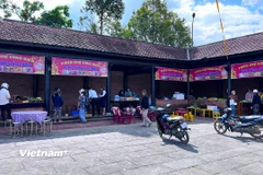 Phiên chợ vùng biên được tổ chức tại xã Tây Giang, Đà Nẵng (Ảnh: PV/Vietnam+)