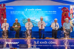 Khởi công dự án mở rộng nhà ga hành khách T2. (Ảnh: Thanh Phong/Vietnam+)